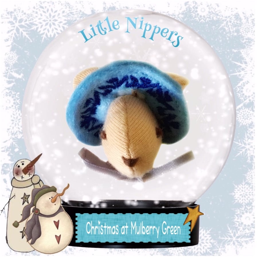 Wedgewood Blue  Embroidered Bonnet 