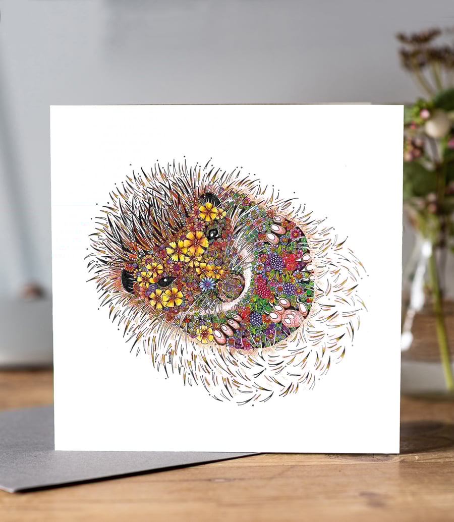 Little Hedgehog Greeting card