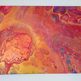 Original Acrylic Pour Painting – Modern Art – Ready to Hang 