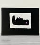 Original Collograph Print - Whitby Jet - Gothic Abbey - Image 1