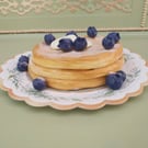 Fake Bake Blueberry Pancake Stack Home Decor, Shop Prop, T.V. Film Prop, Theatre