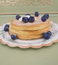 Fake Bake Blueberry Pancake Stack Home Decor, Shop Prop, T.V. Film Prop, Theatre