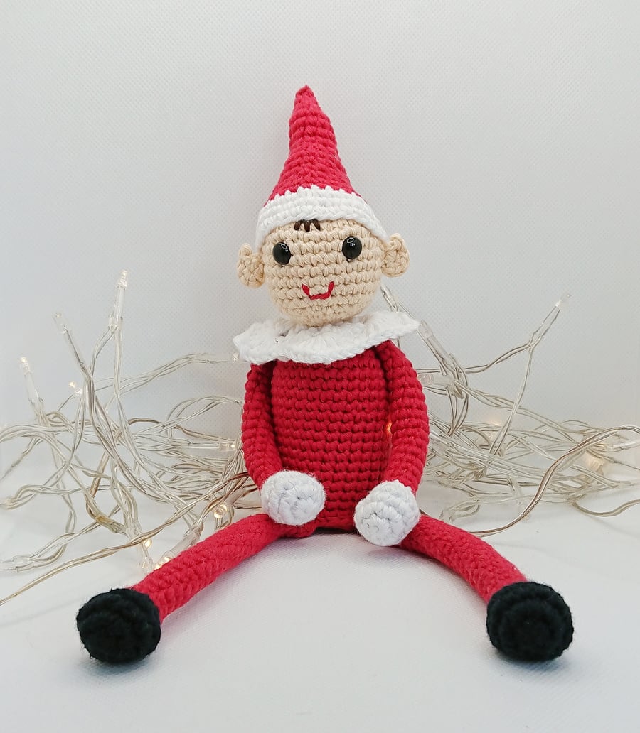 Crochet Elf, Christmas Elf, Christmas Decoration