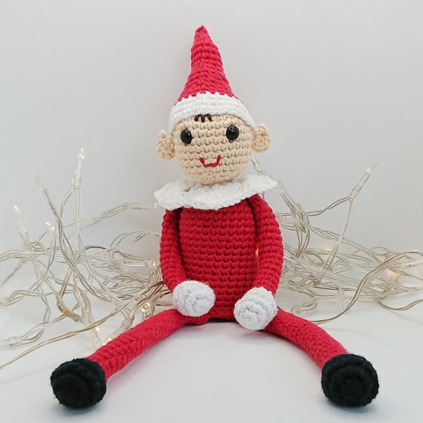 Crochet Elf, Christmas Elf, Christmas Decoration