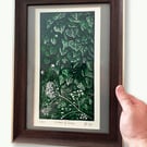 Foliage on a farmyard wall