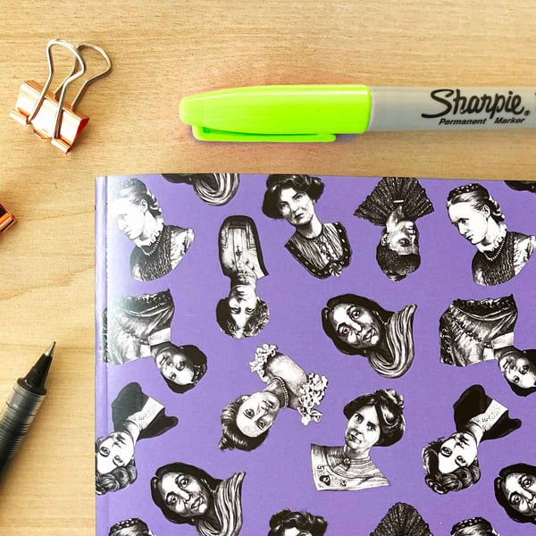 Votes For Women Notebook - Folksy