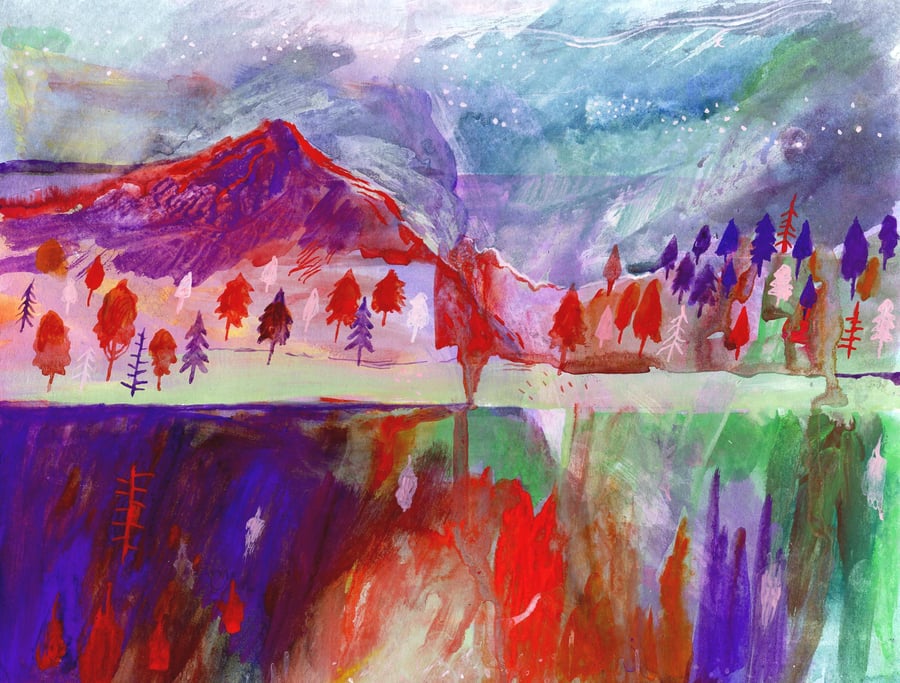 BIG REDUCTION! Mountains and sea A3 Print