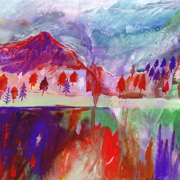 BIG REDUCTION! Mountains and sea A3 Print