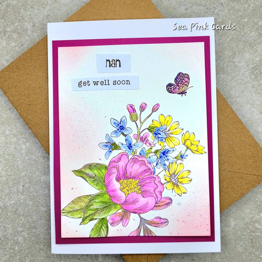 Get Well Card - CUSTOM ORDER FOR MAISY