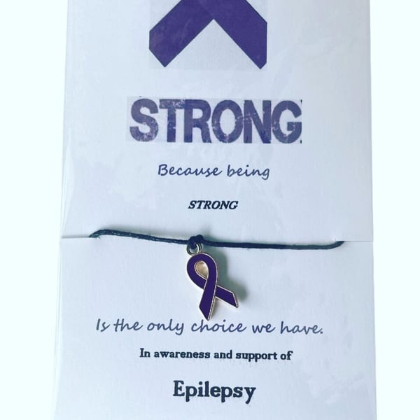 In awareness and support of epilepsy wish bracelets x6 bundle