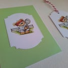 Card and gift tag set. Sport. Tennis. Ref 434