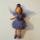 Violet Felted Fairy 