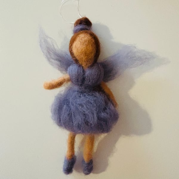 Violet Felted Fairy 
