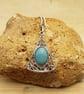 Triangle Filigree boho Amazonite necklace. Virgo jewelry - Image 1