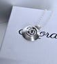 Sterling silver curl pendant - 18" belcher chain - Image 5