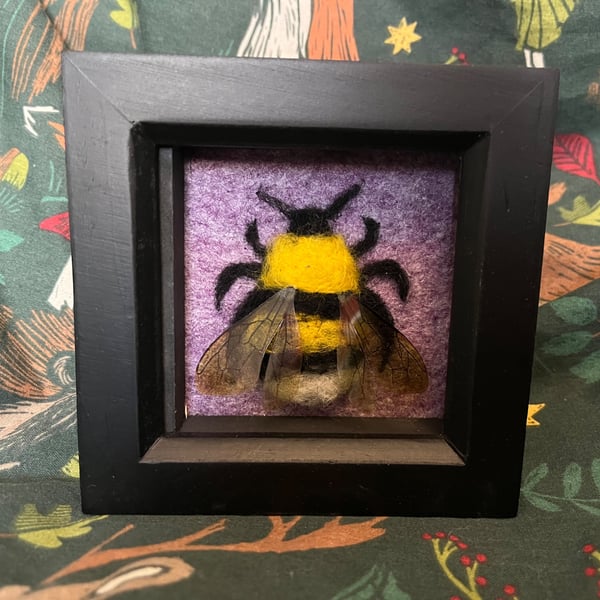 Needle felt bee frame 