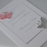 Handmade wedding card, congratulations, paper q... - Folksy
