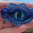 Wire Dragon Eye Necklace