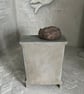 1:12 scale dolls house chest of drawers with tiny paper mache hedgehog - Image 3