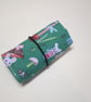 Cute Mice Fabric Pencil Roll includes 8 pencils - Image 4