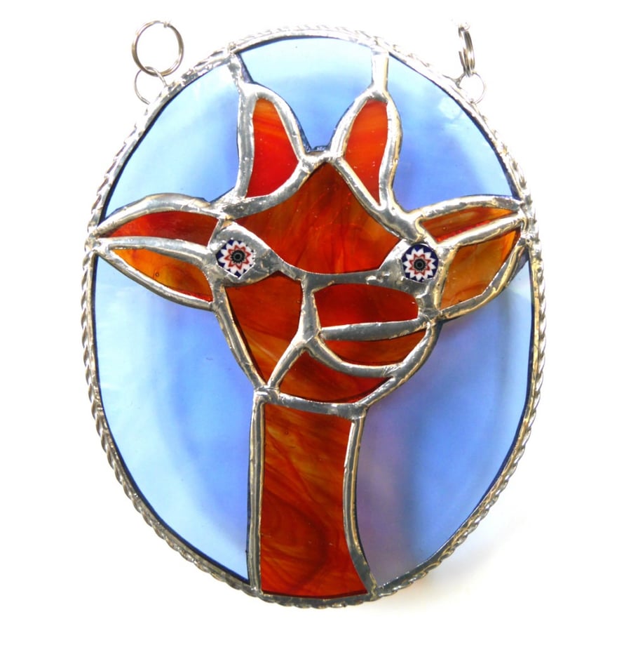 Giraffe Suncatcher Stained Glass 012