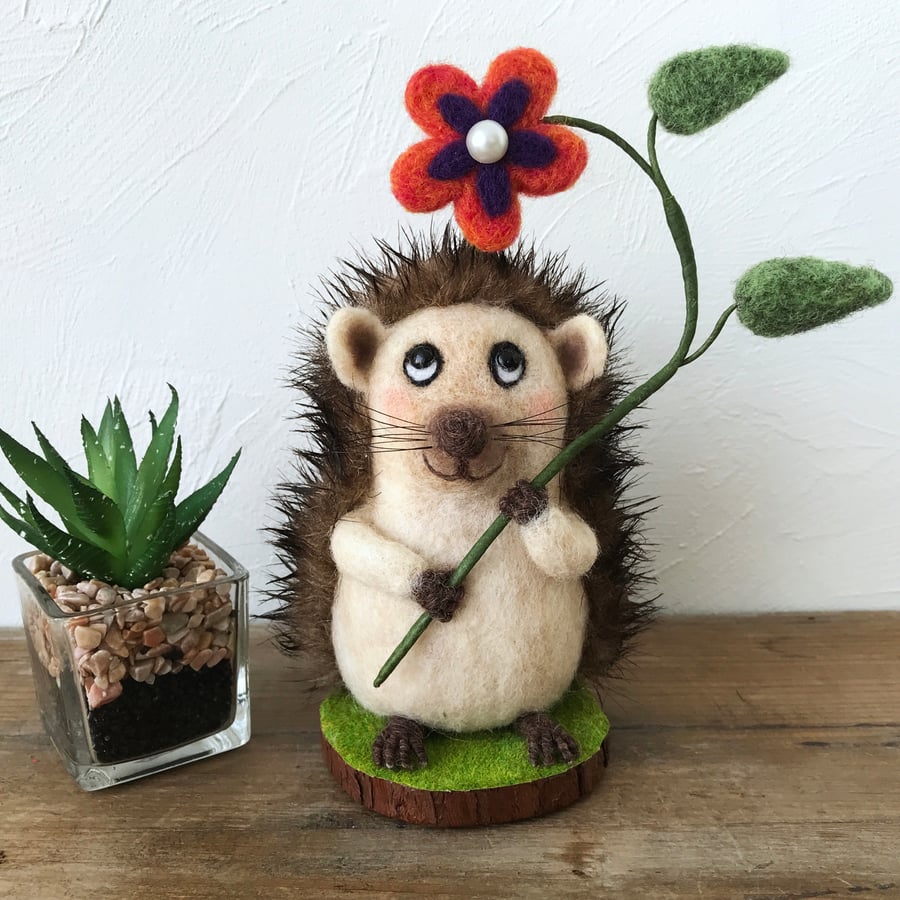 Needle Felt Hedgehog - Riley