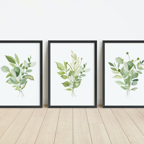 Botanical prints wall art wall decor botanical leaf print