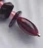 Sterling Silver Celtic Heart, Red & Pink Drop Earrings - Image 3