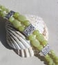 SALE - Olive Jade Gemstone Beaded Bracelet "Mellow Yellow" - SALE PRICE - Image 5