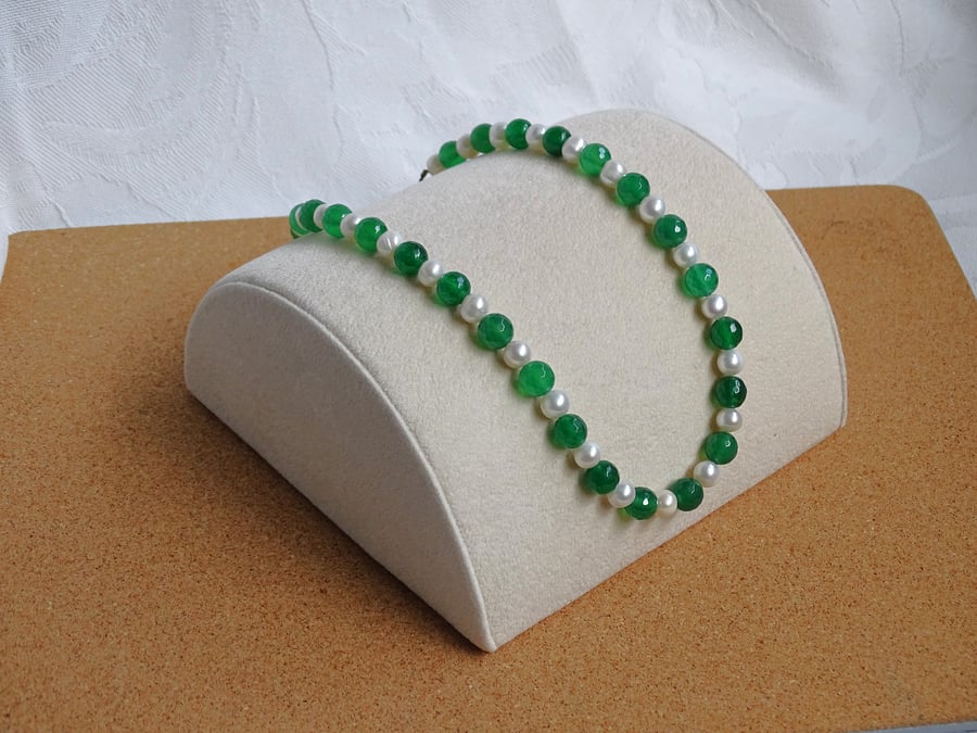 Onyx & Pearl Necklace