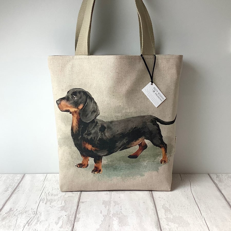 Long Handled Tote Bag - Dachshund - Dogs