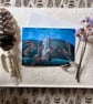 Spiral Dance Greetings Card (Pagan, Wiccan, Hare, Standing Stones)