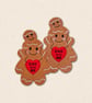 Dad and Me Gingerbread - Embroidered Father and Child Keepsake