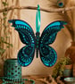 Fabulous Layered Butterfly in Shades Of Turquoise.  Beautiful Home Decor - Image 1