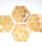 Felt honeycomb coasters - Image 1