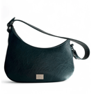 Teal Leather Shoulder Bag - Rescued Leather Handbag - Handmade Ethical Gift