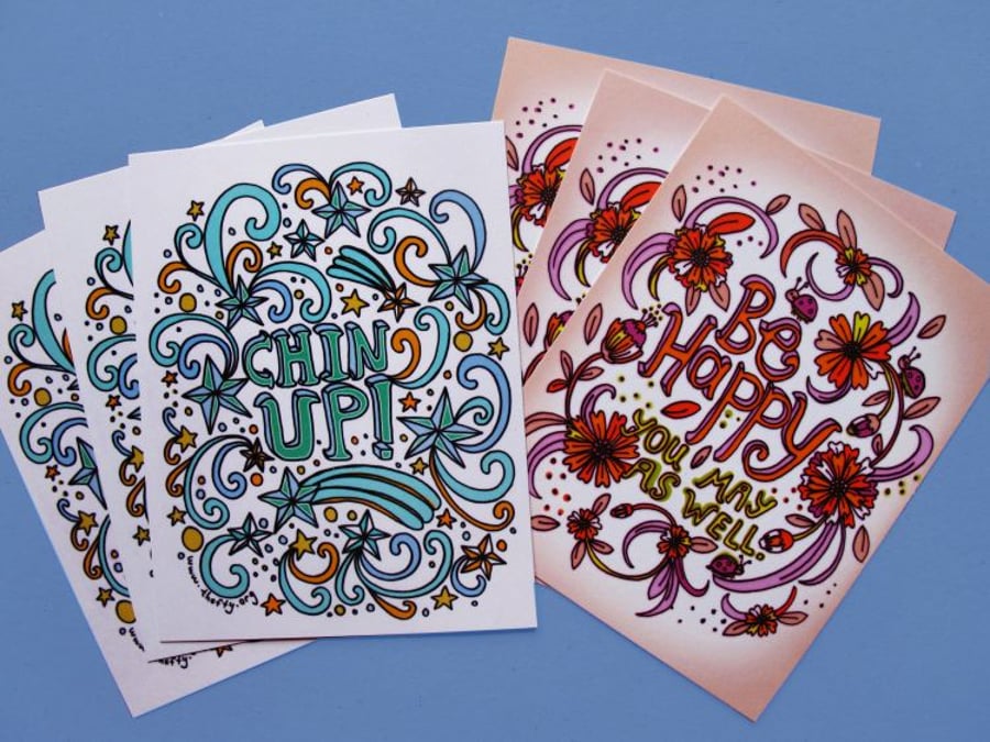 Good Vibes Postcard Pack (6 cards)