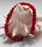 Eco Red Bamboo Coral Bracelet - Image 9