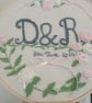 Wedding Embroidery Hoop Picture, Gift, Wedding Accessory 
