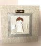 Personalized First Holy Communion Card, Green Handmade Blessings Card - Image 1