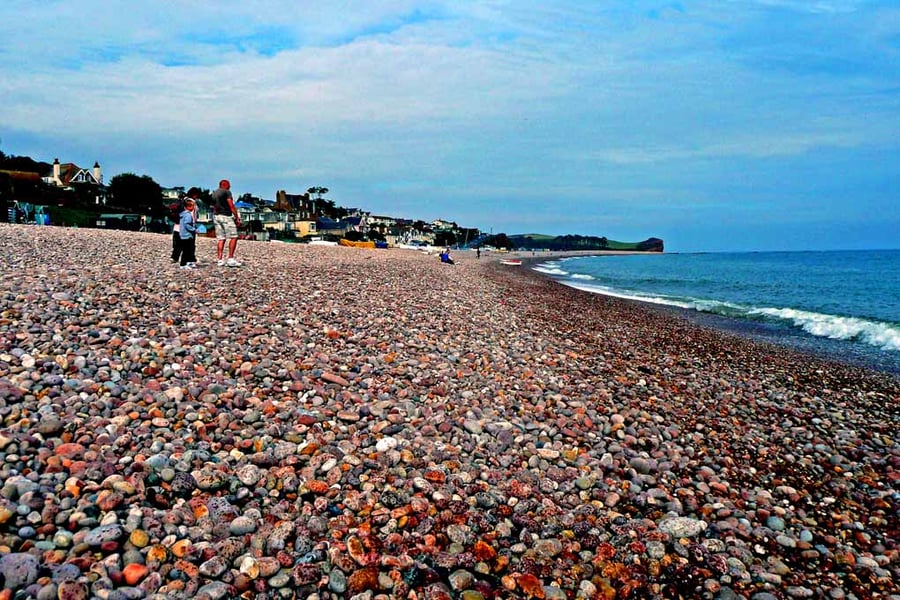 Budleigh Salterton Beach South Devon Photograph Print