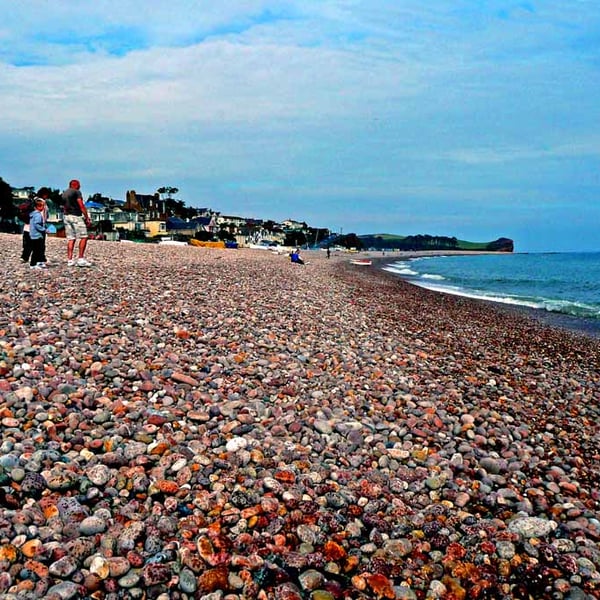 Budleigh Salterton Beach South Devon Photograph Print