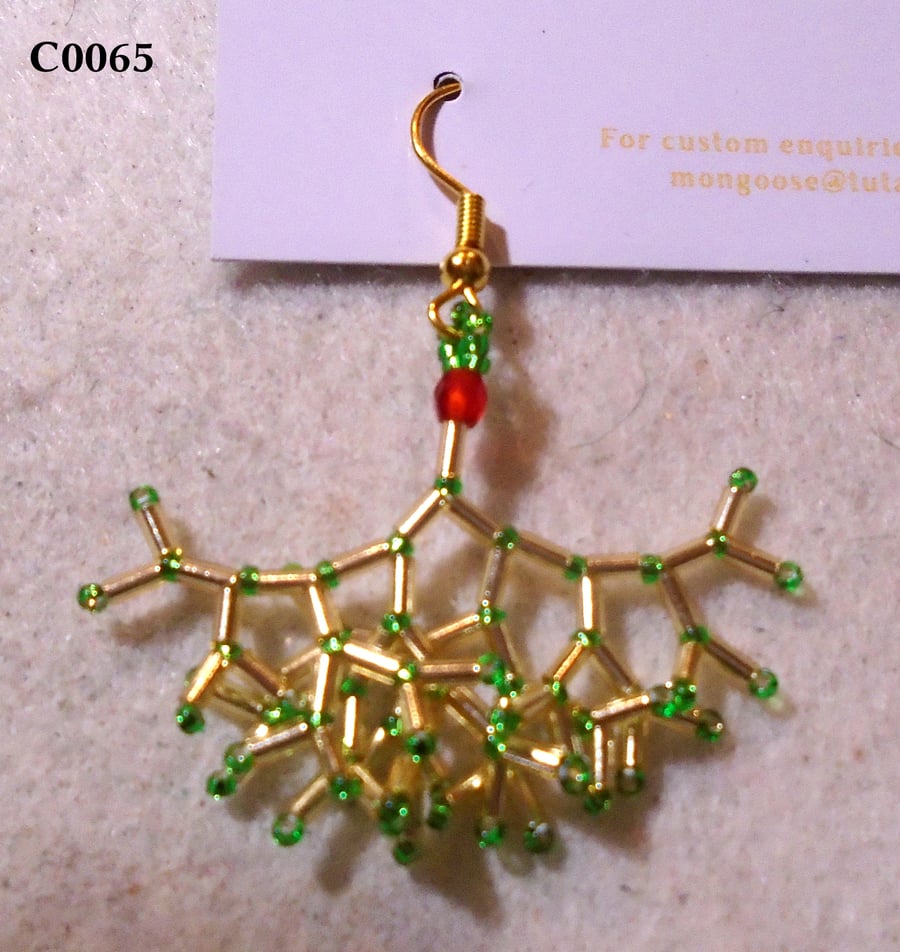 Fractal-style earrings (customisable)