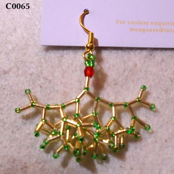 Fractal-style earrings (customisable)