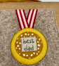 A medal for the best Dad appliqué card - Image 2
