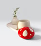 Red and White Toadstool Mushroom Shaped Trinket Pot - Whimsical Jewellery Box - Image 5