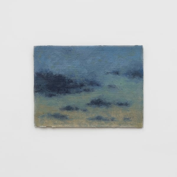 Cloudscape Original Oil Painting - Evening Sky Miniature Artwork  