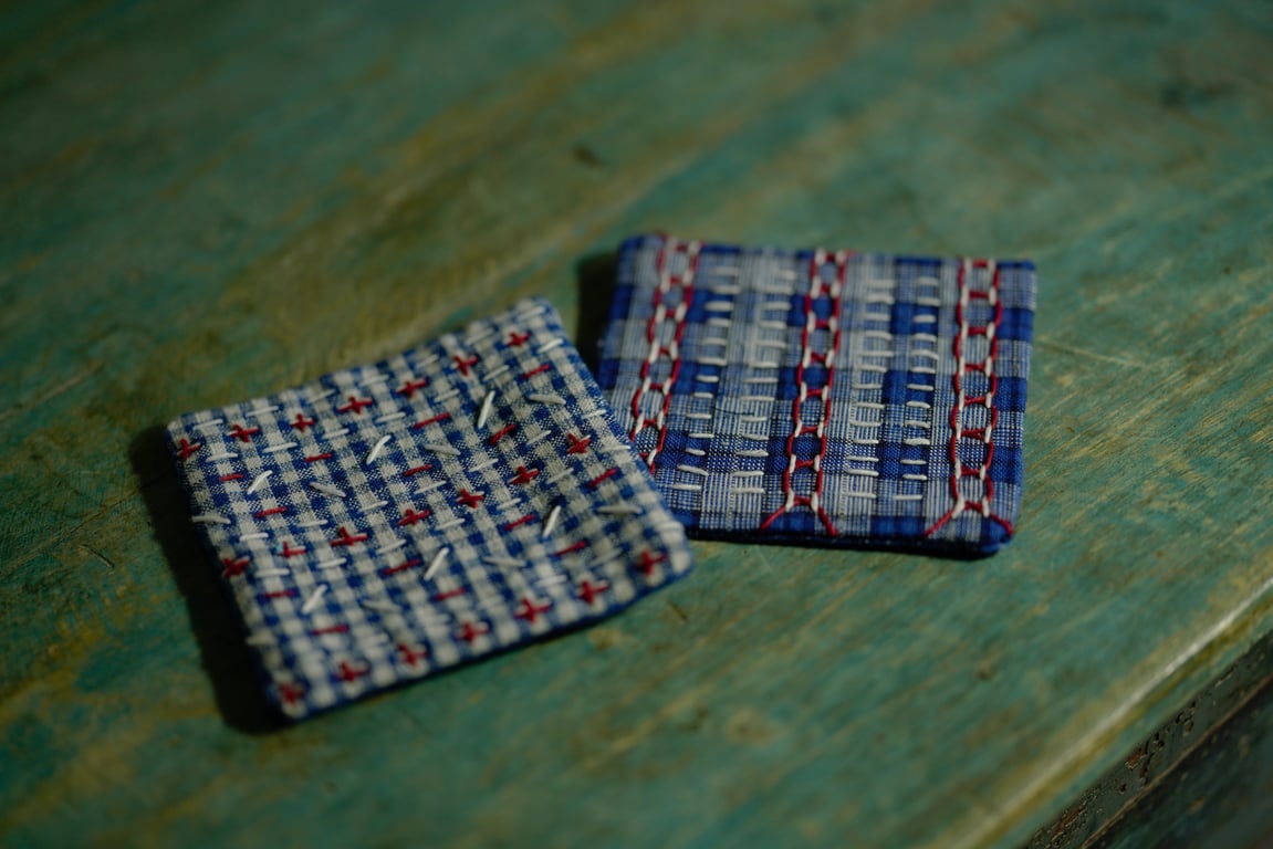 Handmade Fabric Coasters x 2