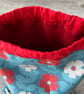  Floral Drawstring Bag Cotton Reusable Gift Bag FREE POSTAGE - Image 3