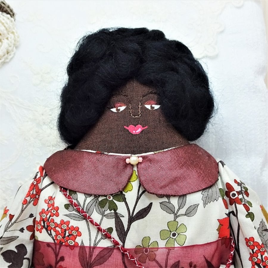 Norma, A Folk Art Rag Doll